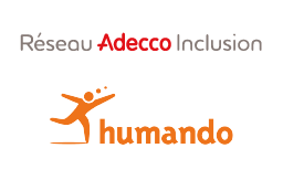 Logos Humando et Réseau Adecco Inclusion