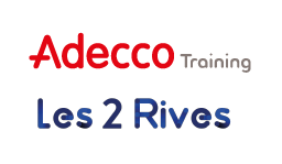 Logos Adecco Training et Les 2 Rives